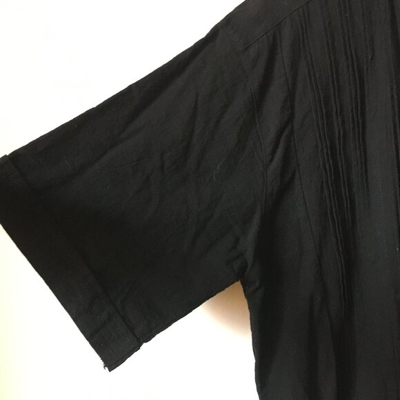 Mr Buho Black Cotton Tuck Work Button Down Michell Shirt - Picture 7 of 15